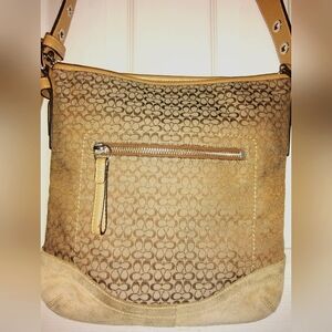 Coach brown signature purse #